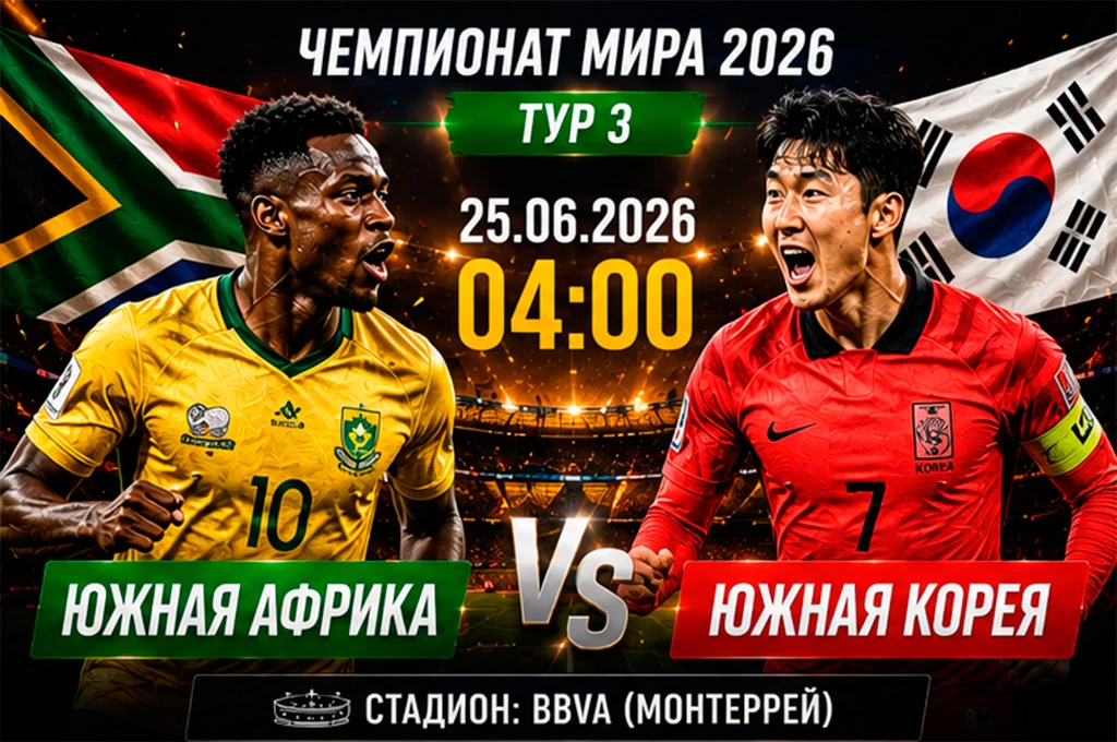 Южная Африка — Южная Корея